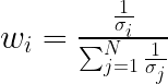 Entreprenerdly.com The formula for calculating the inverse volatility weights in Risk Parity