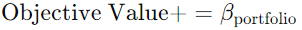 Minimize Portfolio Beta Formula in Multi-objective portfolio
