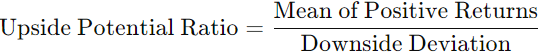 Maximize Upside Potential Ratio in Multi-objective Portfolio