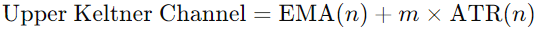 formula 3. Upper Keltner Channel