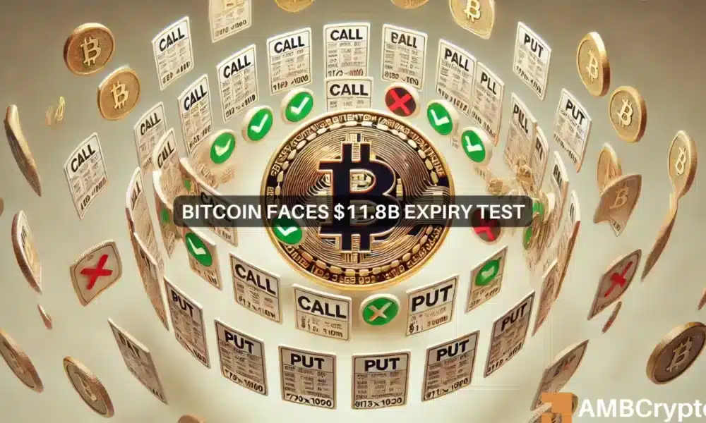 Bitcoin’s $11.8 billion Options to expire soon – Bearish 2025 to come?