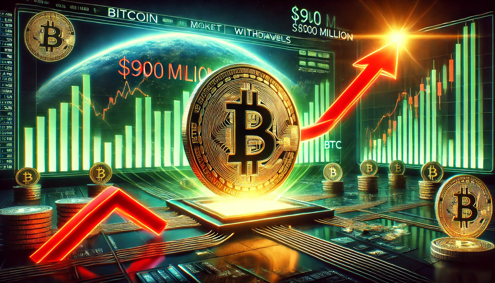 Bitcoin Sees Bullish Signal: $900 Million in Outflows from Exchanges